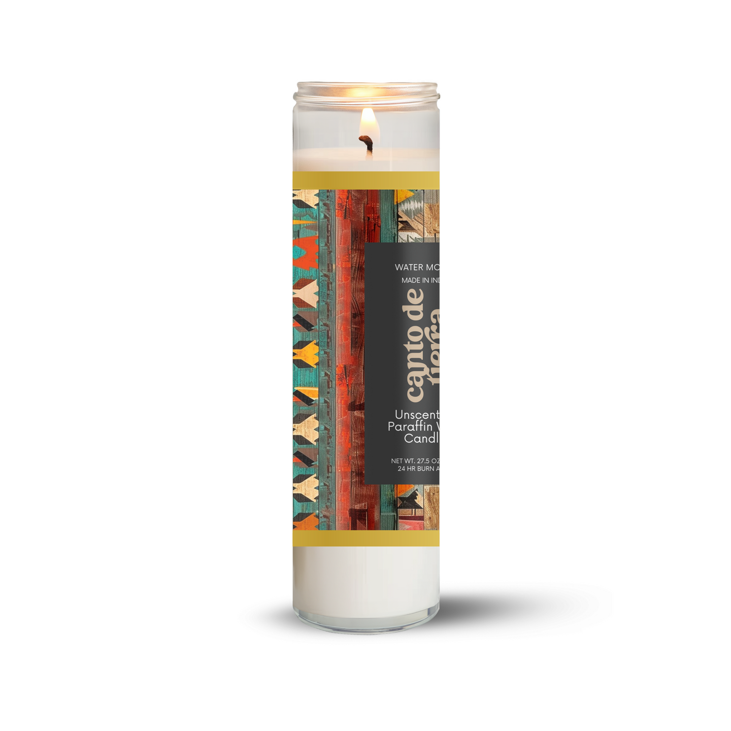 Long Burning Glass Candle